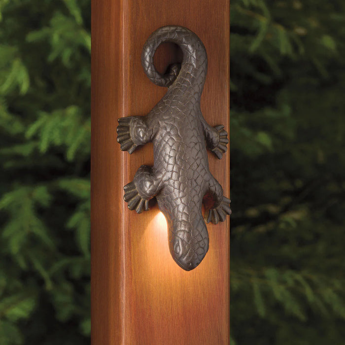 SH- Kichler Oak Trail Lizard Deck Light Solid Brass