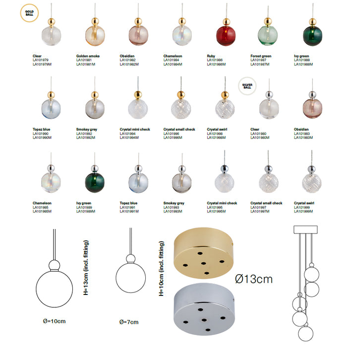 UVA 5 LIGHTS PENDANT LIGHT